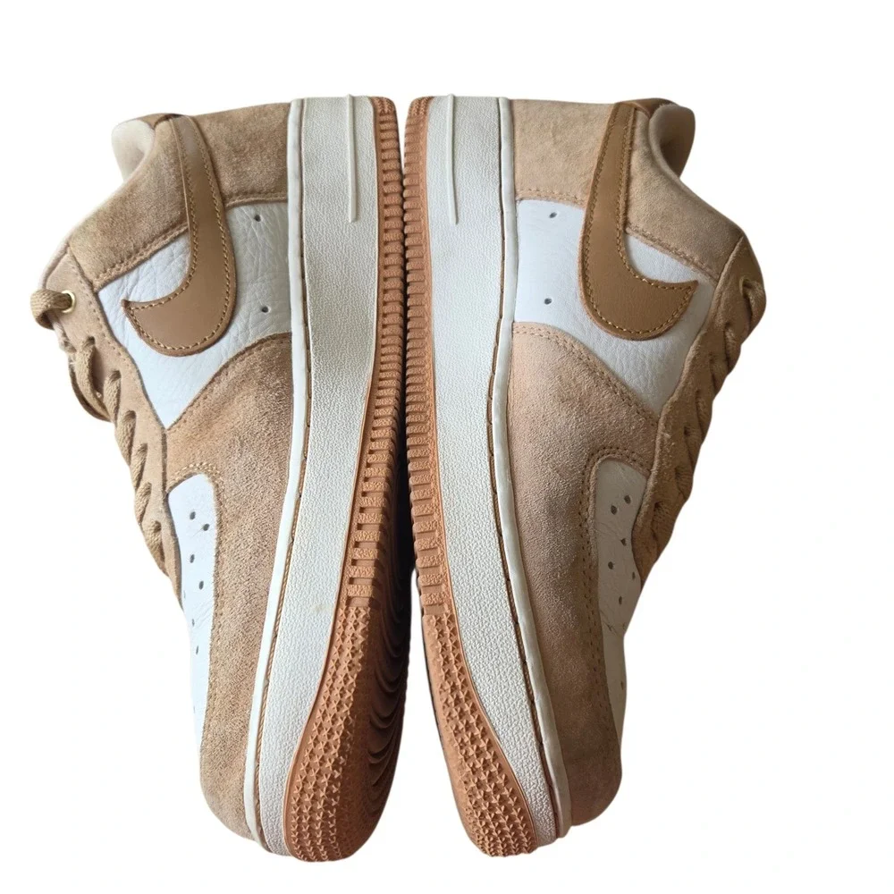 Nike‎ Air Force 1 Sneakers 8 Womens Low Vachetta Tan Flax Sail af1 DX1193-200